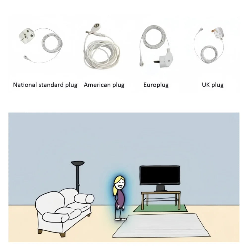 Grounding Sheets King Size - Organic Cotton and Silver Fiber, Grounding Fitted Sheet Wellness Sleep