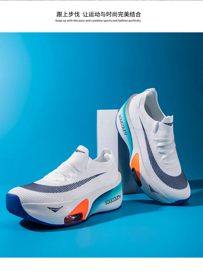 Air Cushion Running Shoes Speciality Marathon Men Sports Breathable Lightweight Women's Comfortable Nonskid Leisure Sneakers