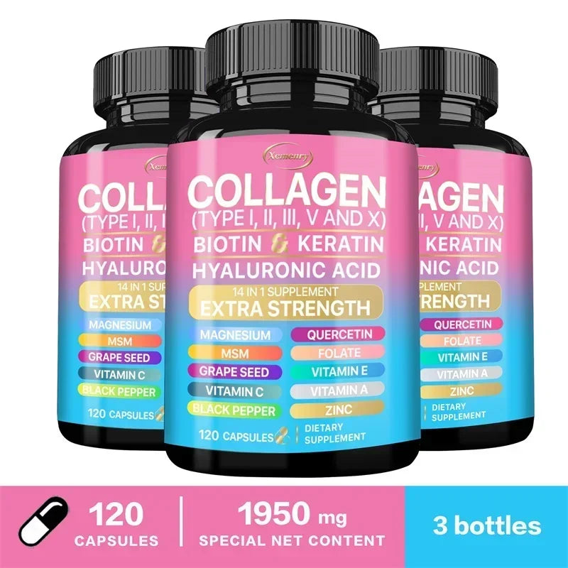 Collagen Supplement - Supports Skin Health, Boosts Immunity and Maintains Overall Well-being, Anti-aging