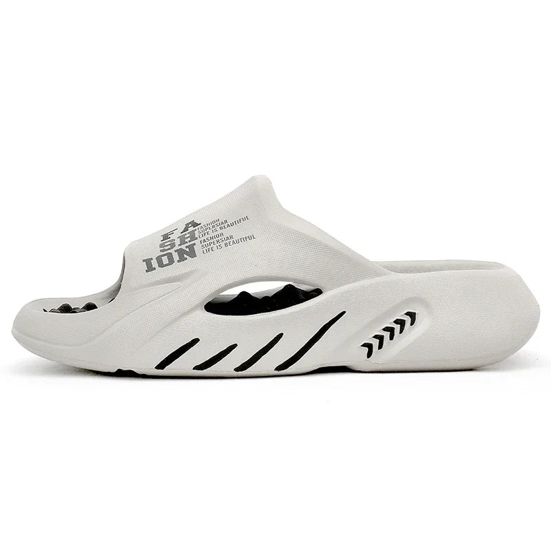 Comwarm New Thick Sole Men Sandals Indoor Outdoor Men Massage Slippers Casual Beach Slides Fashion Men's Sport Slippers Big Size