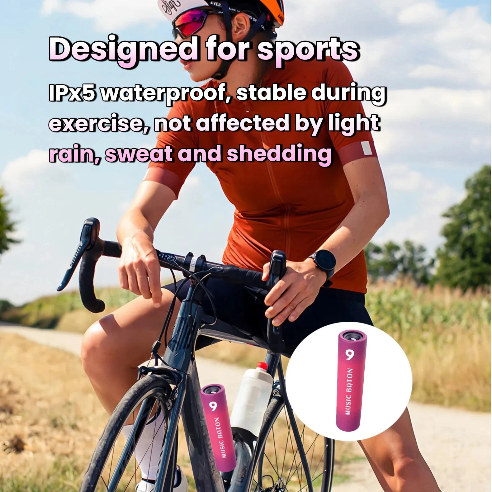 مكبر صوت بلوتوث، مكبرات صوت بلوتوث 5.3 لاسلكية مع دعم الراديو ووظيفة بنك الطاقة 2000 مللي أمبير في الساعة ودعم بطاقة TF للرياضة