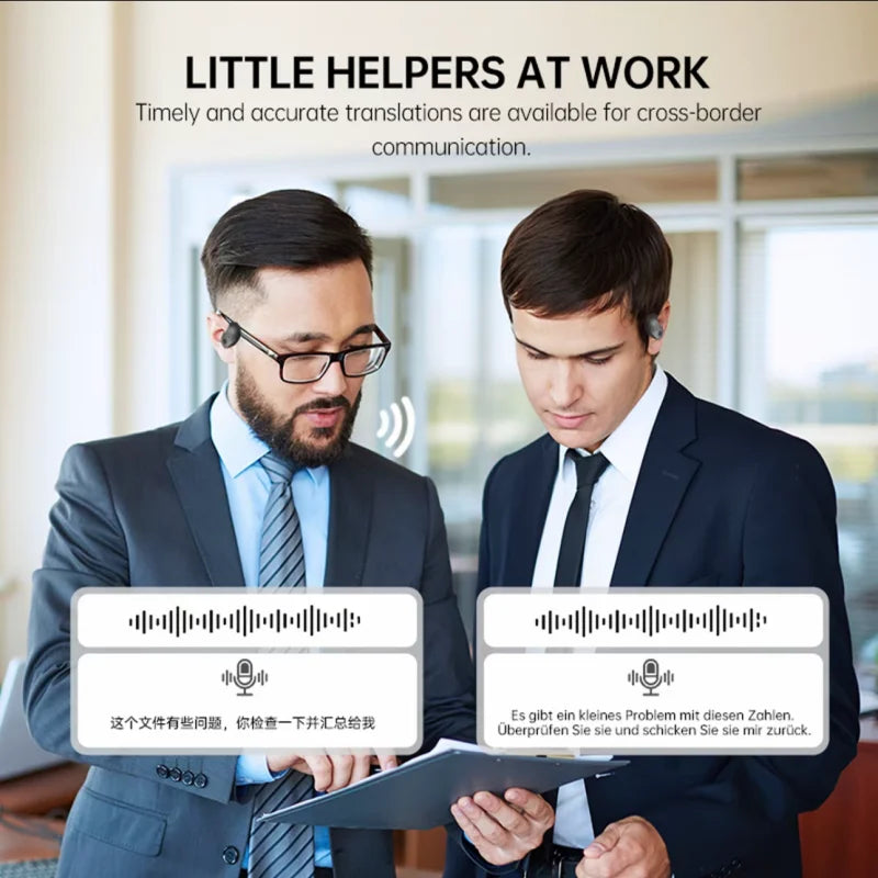 Choice HYUNDAI HY-T26 PRO AI Translation Earbuds Real Time Headphones Bluetooth 5.4 100+ Languages for Travel Business Learning