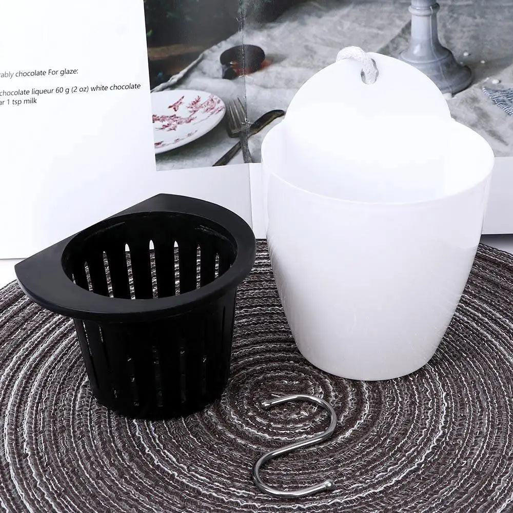 Garden Decor Hanging Self Watering Basket Planter Flower Pot Plant Pot