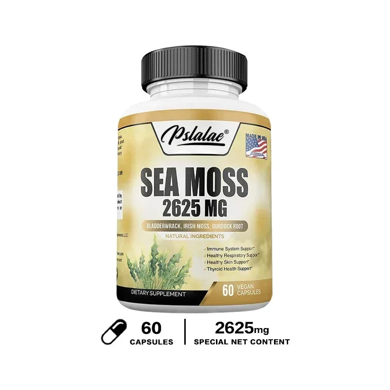 Sea Moss 2625 Mg - Supports Digestive and Immune Health, Antioxidants, Boosts Energy Levels, and Promotes Overall Well-being