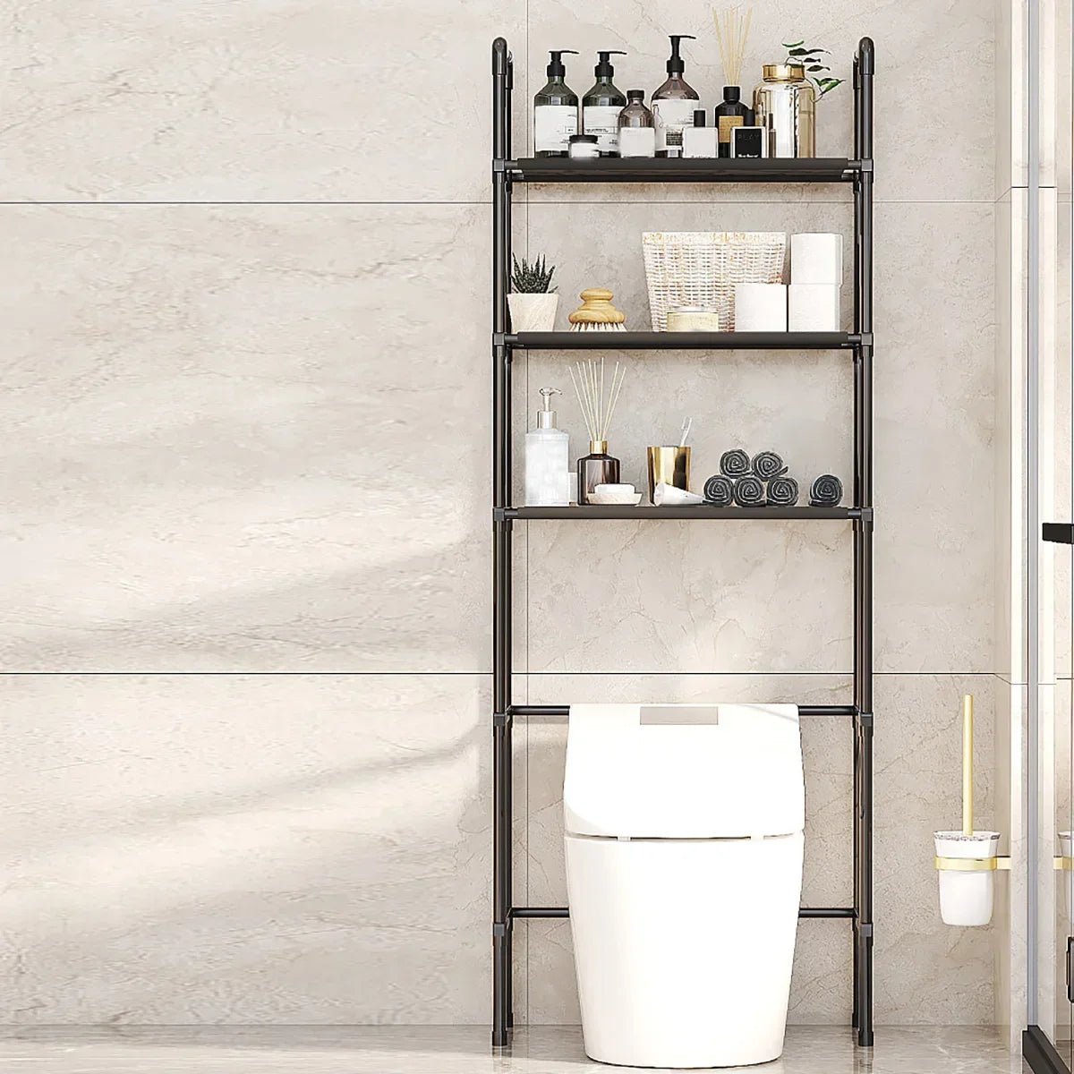 Bathroom Storage Rack Space-saving Stand Holder MultiFunctional Floor Type Toilet Storage Racks Multilayer Washing Machine Shelf