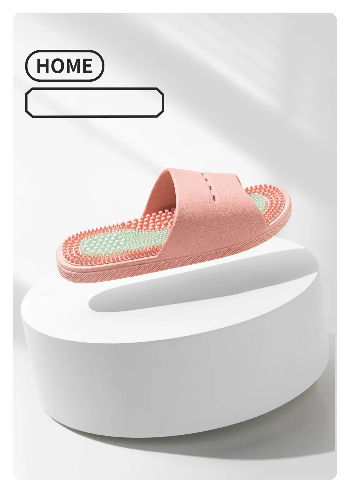 PVC Unisex Slippers Massage Wellness Home Slippers Comfortable Breathable Indoor Slippers