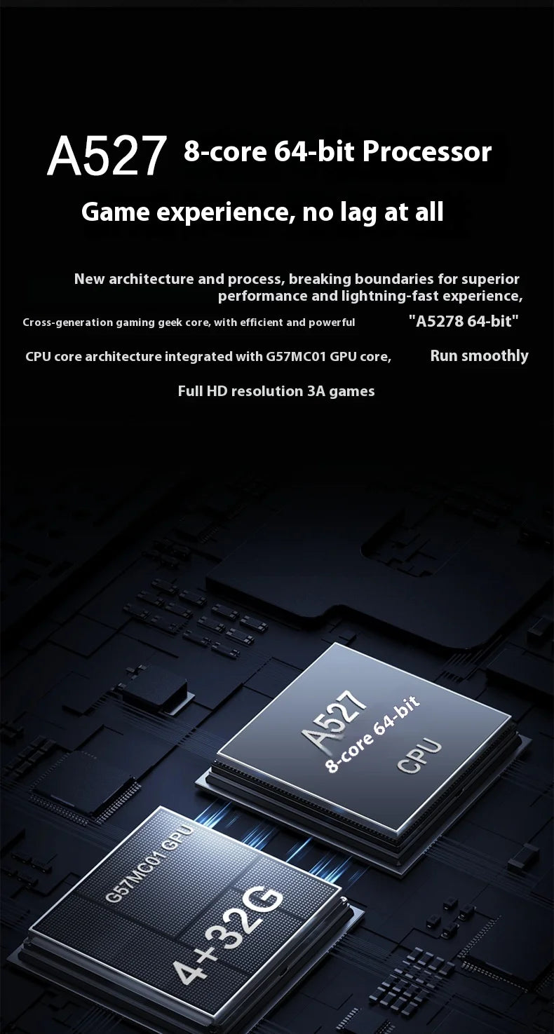 2025 Edition   Android E6 Max Handheld Console - 5" 32-Point Touch Screen with 5G Dual-Band, Portable Gaming Device for Fans  ﻿