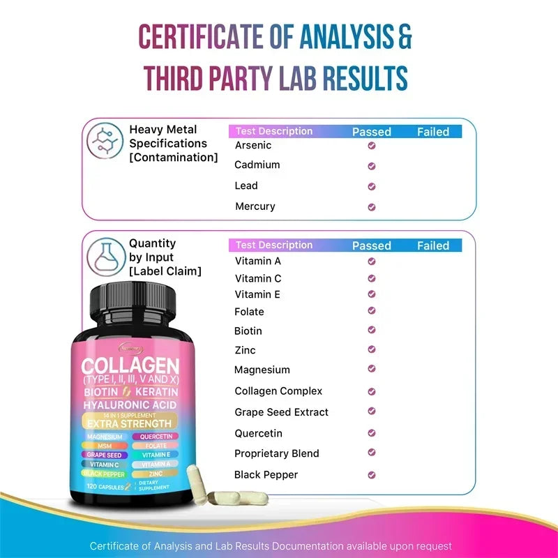 Collagen Supplement - Anti-aging, Antioxidant, Supports Skin Health, Boosts Immunity and Maintains Overall Well-being