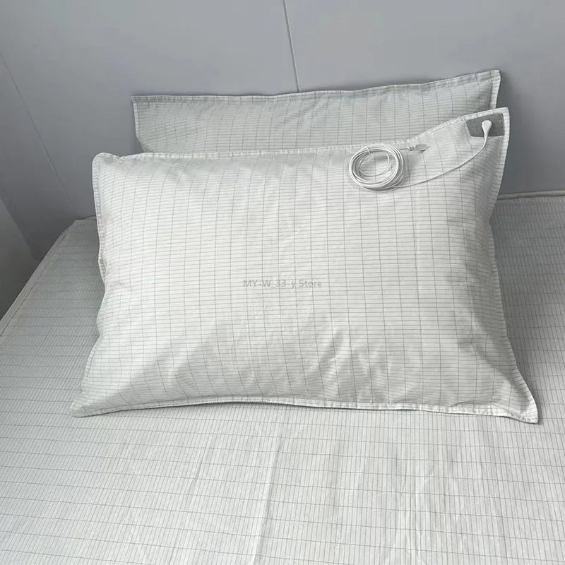 Earthing Bed Sheet Flat Sheet Earth Benefit Nature Health Well Grounded Gold Connection Earth Cord AU Plugs/ UK Plugs/ EU Plugs