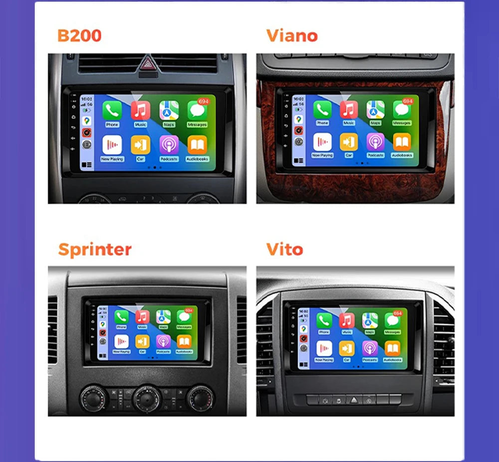 Android 15 For Benz SLK-Class R171 2004 - 2011 2K QLED Android Car Radio Multimedia Video Player GPS stereo CarPlay Head Unit 4G