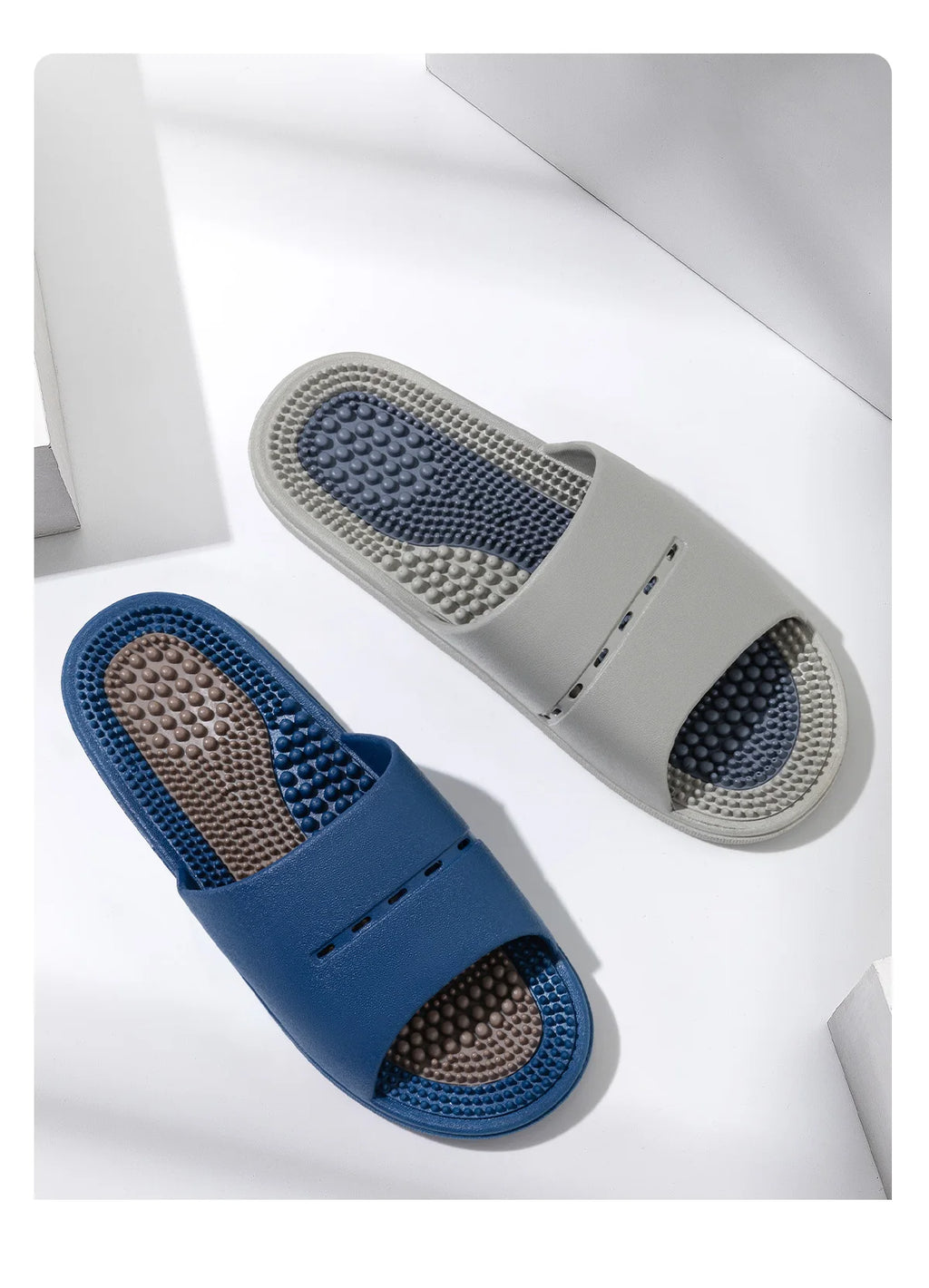 PVC Unisex Slippers Massage Wellness Home Slippers Comfortable Breathable Indoor Slippers