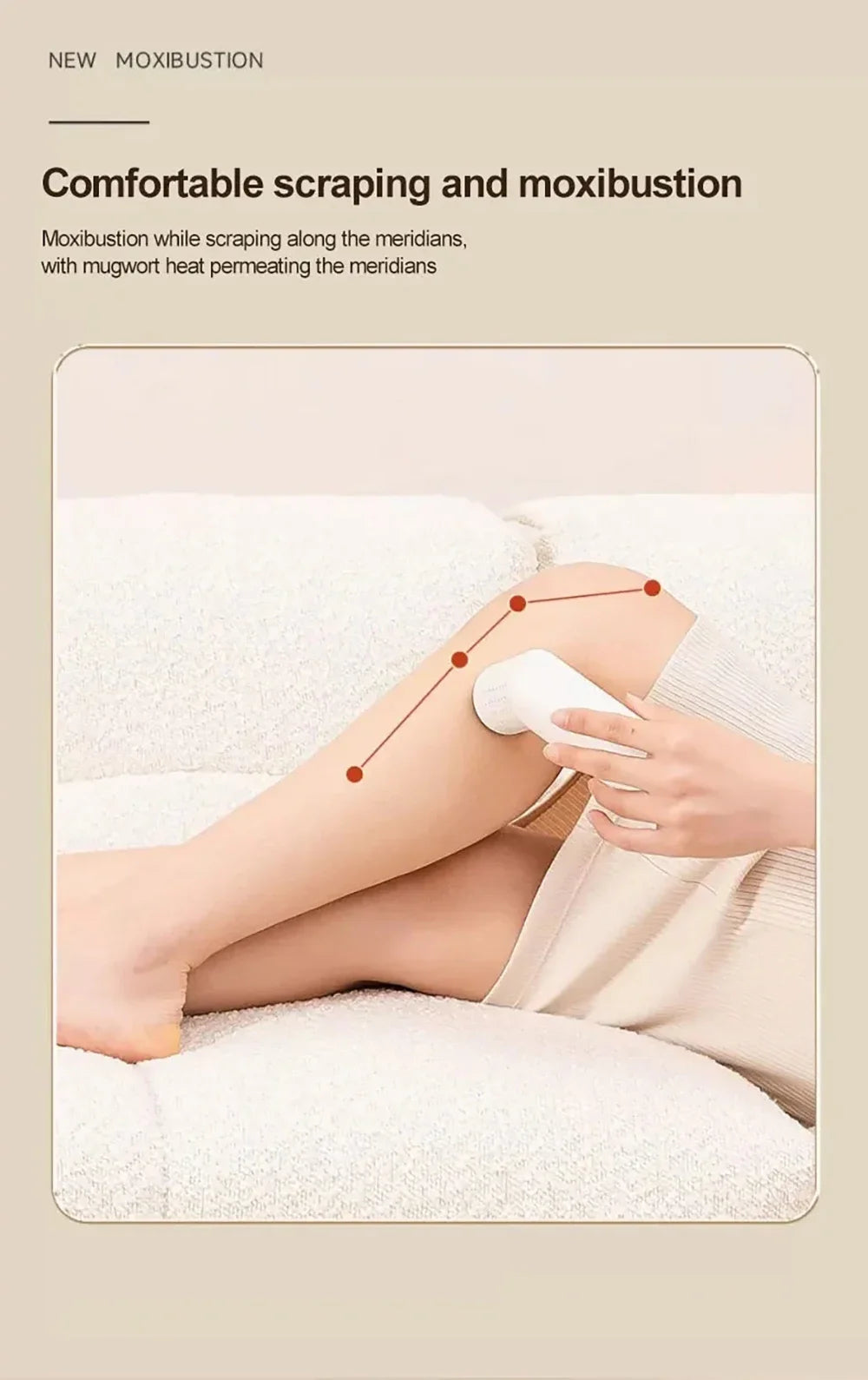 Moxibustion Scraping Massager Instrument Portable Intelligent Health and Wellness with Stone Moxibustion Scrap Board Accessories