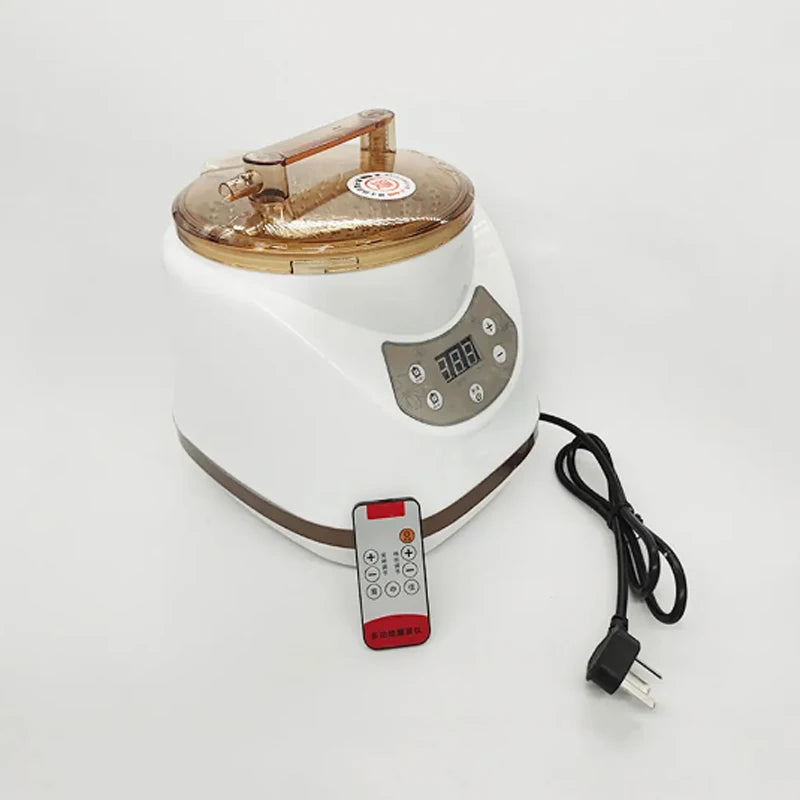 جهاز تبخير مُحسّن متعدد الوظائف سعة 2.5 لتر، وعاء بخار للتعرق والساونا، مناسب للصحة والعافية المنزلية