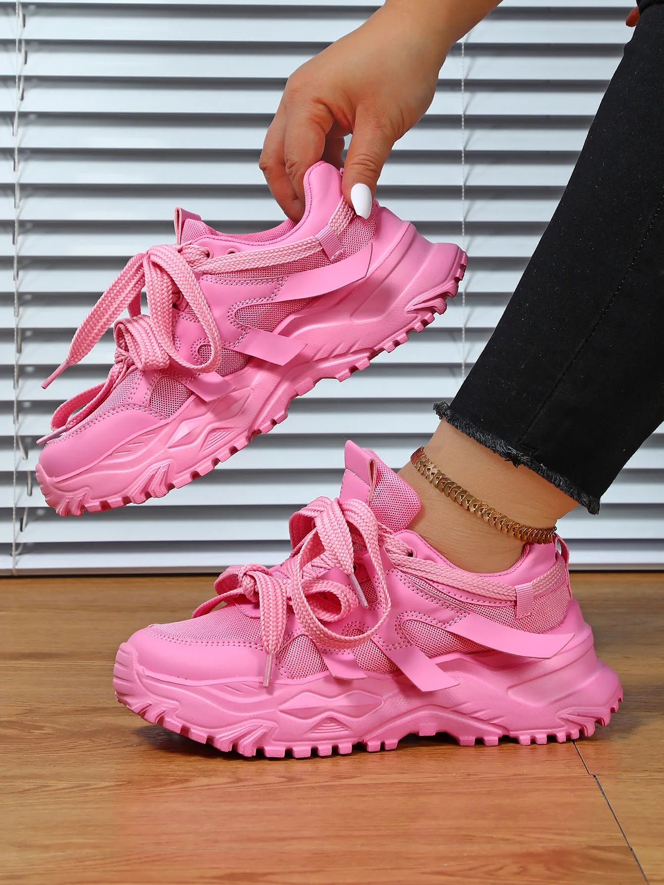 Size 35-44 Woman Sneakers Platform Sports Shoes Comfortable Sports Casual Shoes Zapatillas Increase Height Walking Shoes