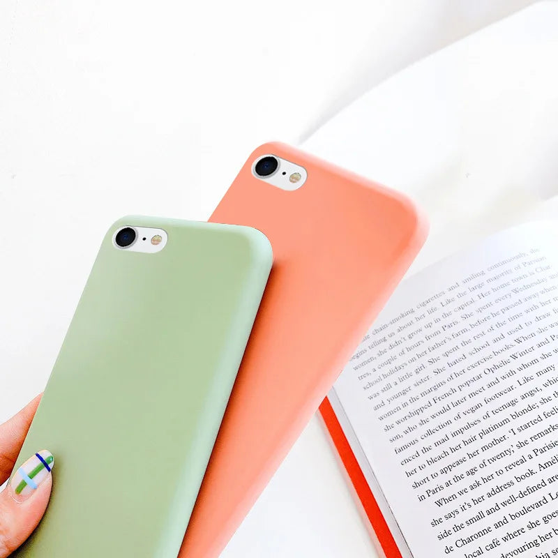 جراب لهاتف iphone 7 8 SE 2020 2022، جراب خلفي واقي من السيليكون السائل المقاوم للصدمات لهاتف iphone SE 2020 2022، جراب ناعم