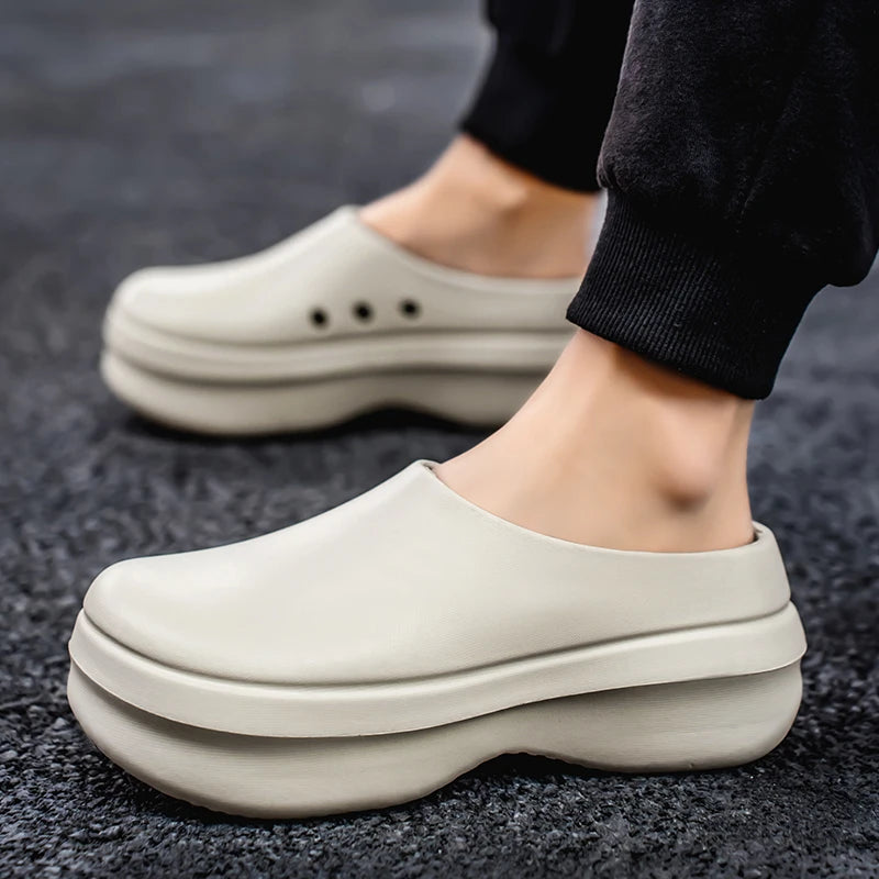 Fashion EVA Men Casual Shoes Thick Soles Sandals WaterProof Anti Slip Work Shoes Women Comfort Nurse Shoes Couple Garden Clogs