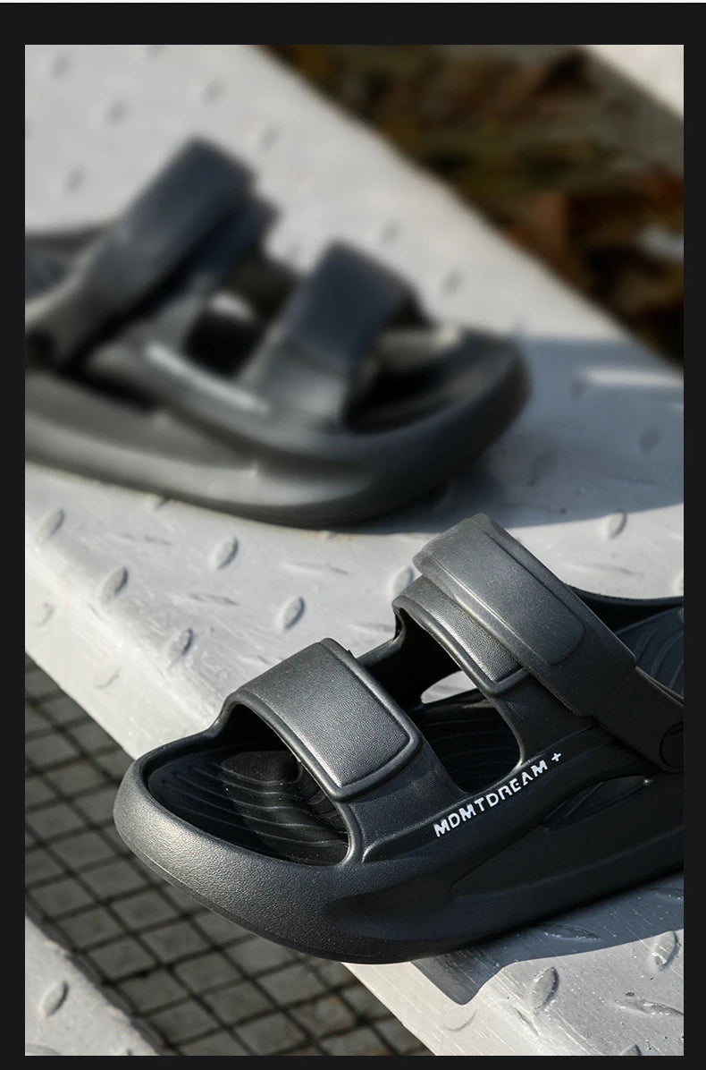 Man Sandals Fashion Sports 5CM Thick EVA Sole Comfortable Soft QuikFoam Slippers Slides Beach Street