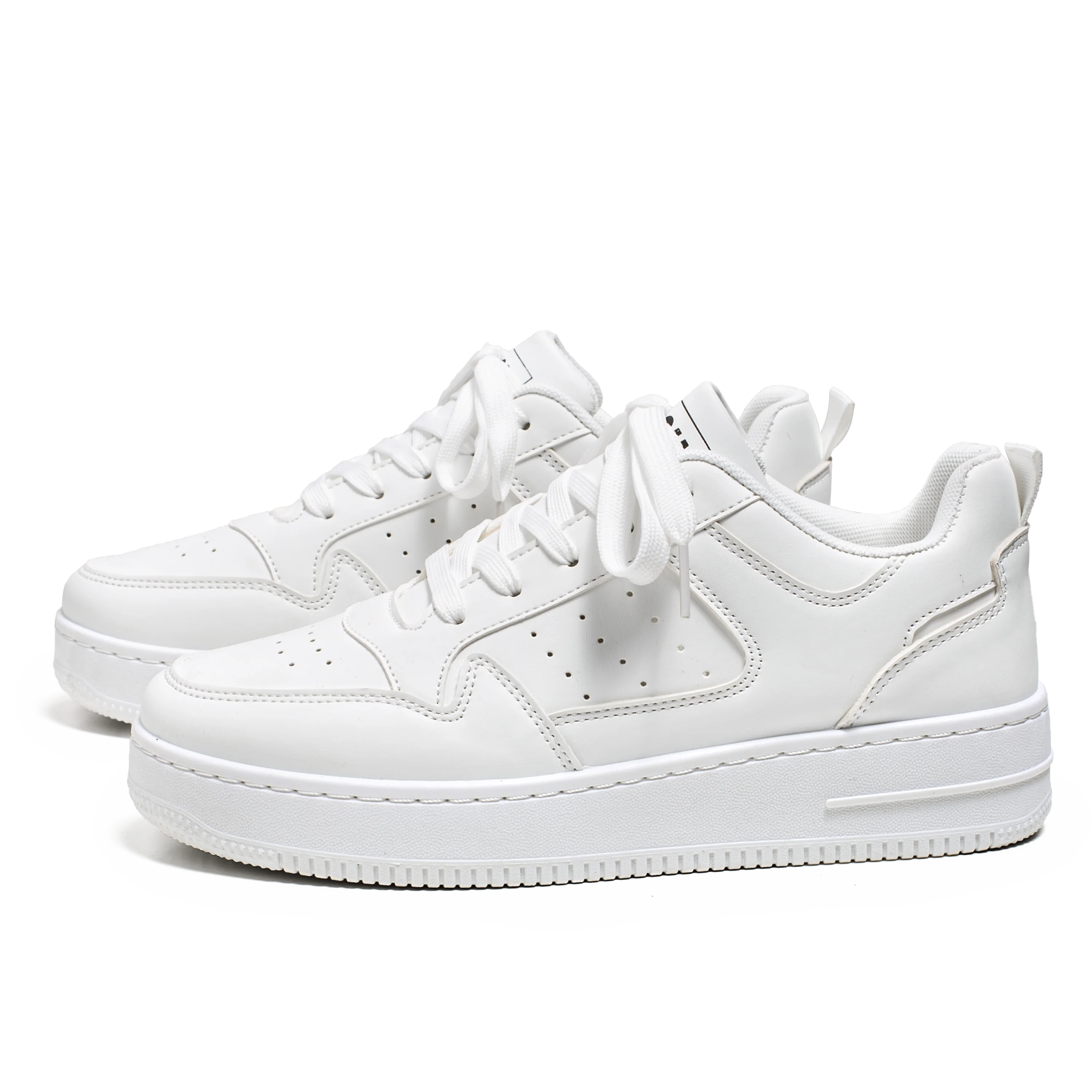 Spring and Summer Men's Shoes, New Breathable Sneakers, Men's Trendy and Versatile Thick-Soled White Shoes, Sports and Casual Sneakers