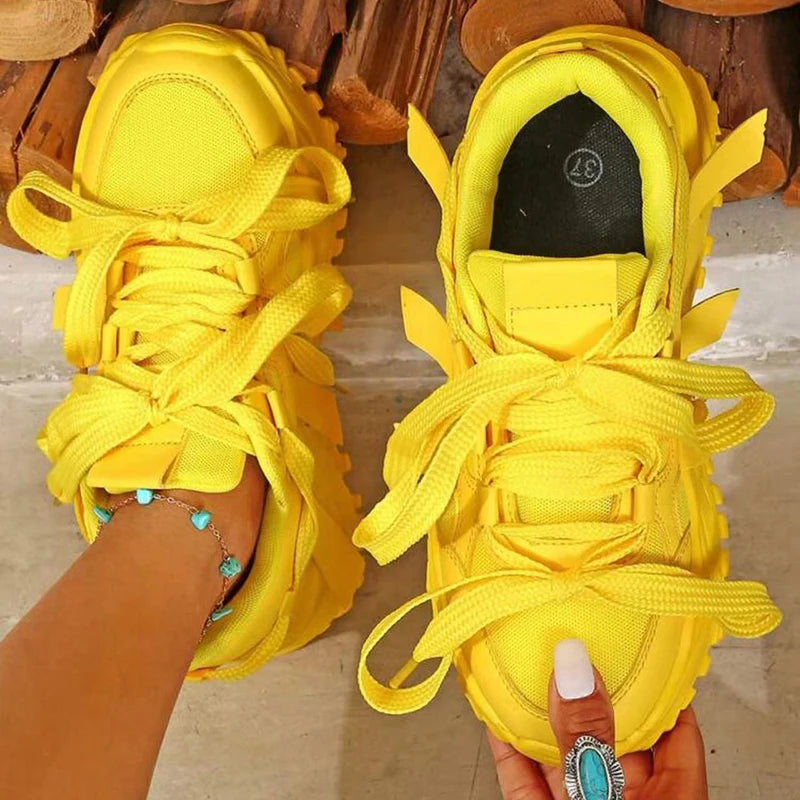 Size 35-44 Woman Sneakers Platform Sports Shoes Comfortable Sports Casual Shoes Zapatillas Increase Height Walking Shoes