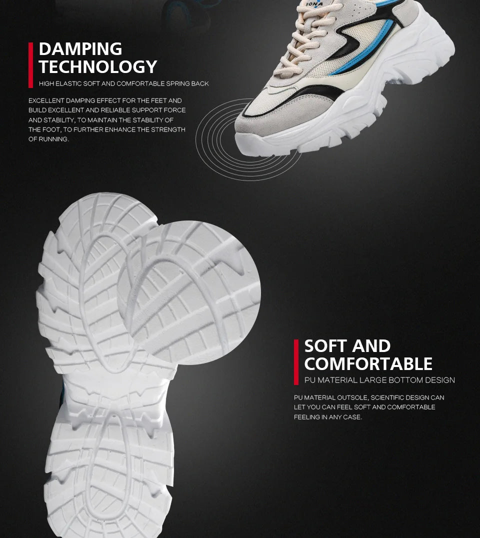 BONA 2023 New Designers Breathable Outdoor Light Weight Sneakers Women Platform Walking Shoes Ladies Feminino  Mujer