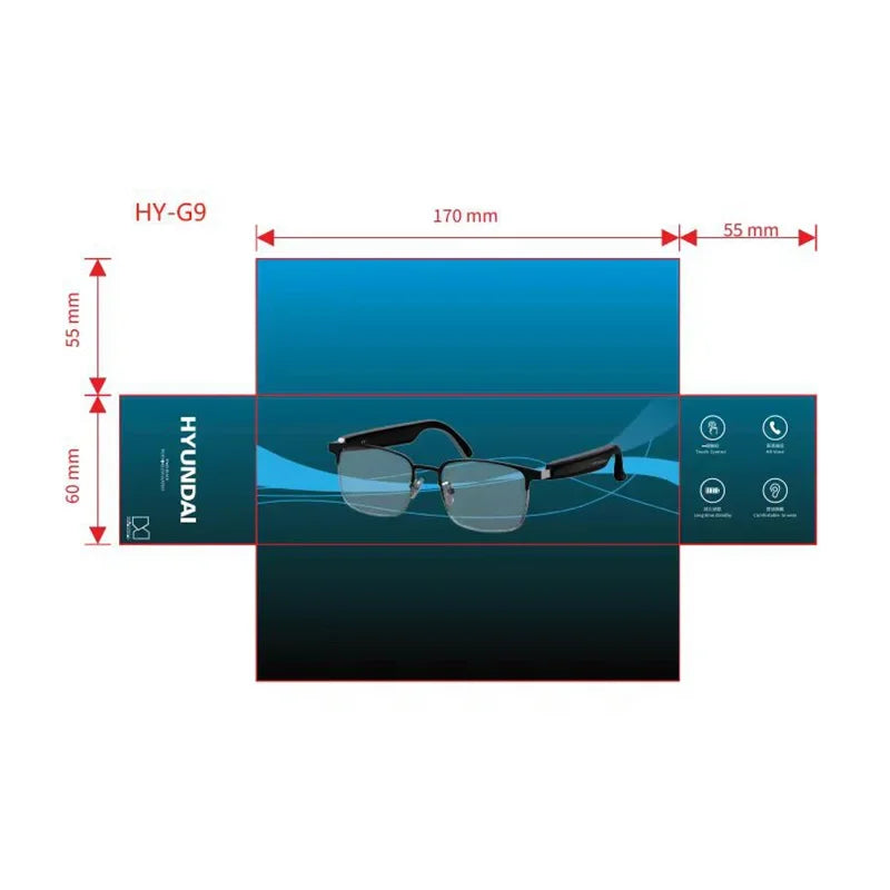 High-Tech AI Smart Glasses Translation 144Languages Real-time Wireless Bluetooth Headset For Simultaneous Interpretation