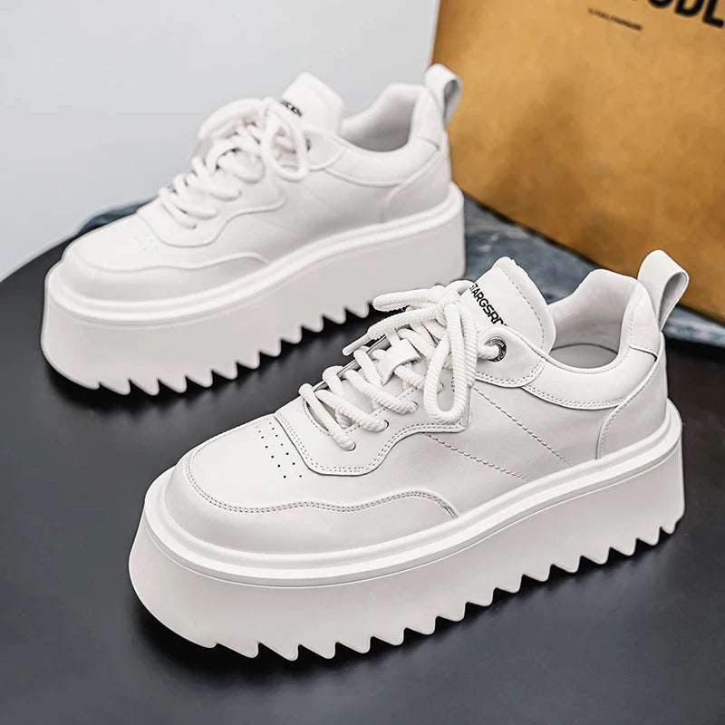 2025 New High Quality Men's Shoes Thick Soled Height Increasing Casual Skateboarding Shoe for Outdoor Running Sports Shoes