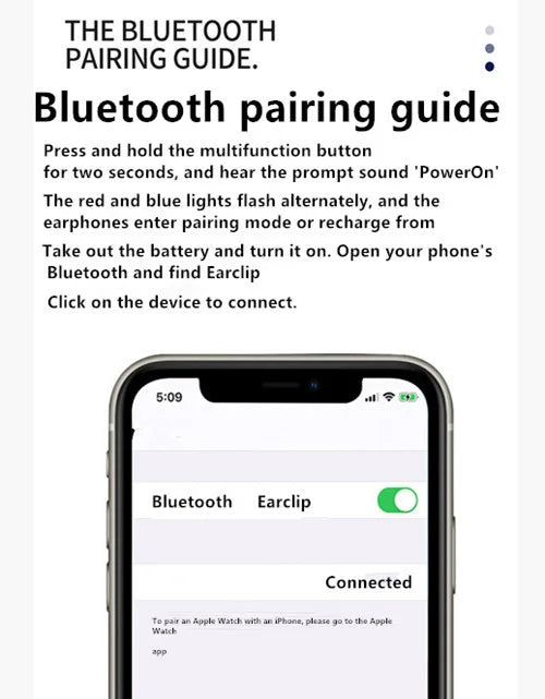 سماعة رأس مزودة بميكروفون وبلوتوث 5.3 ومشبك للأذن TWS لاسلكية داخل الأذن وسماعة رأس واحدة عالية الدقة ستيريو هاي فاي تعمل باللمس للتحكم الرياضي