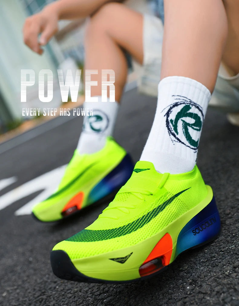 Air Cushion Running Shoes Speciality Marathon Men Sports Breathable Lightweight Women's Comfortable Nonskid Leisure Sneakers