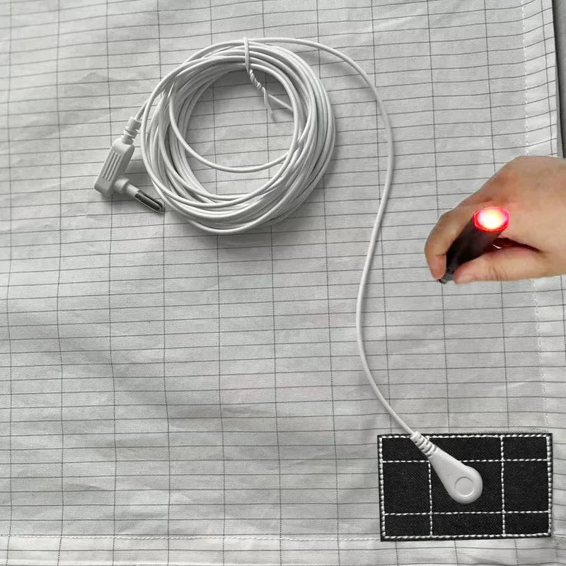 Earthing Bed Sheet Flat Sheet Earth AU Plugs/ UK Plugs/ EU Plugs Benefit Nature Health Well Grounded Gold Connection Earth Cord