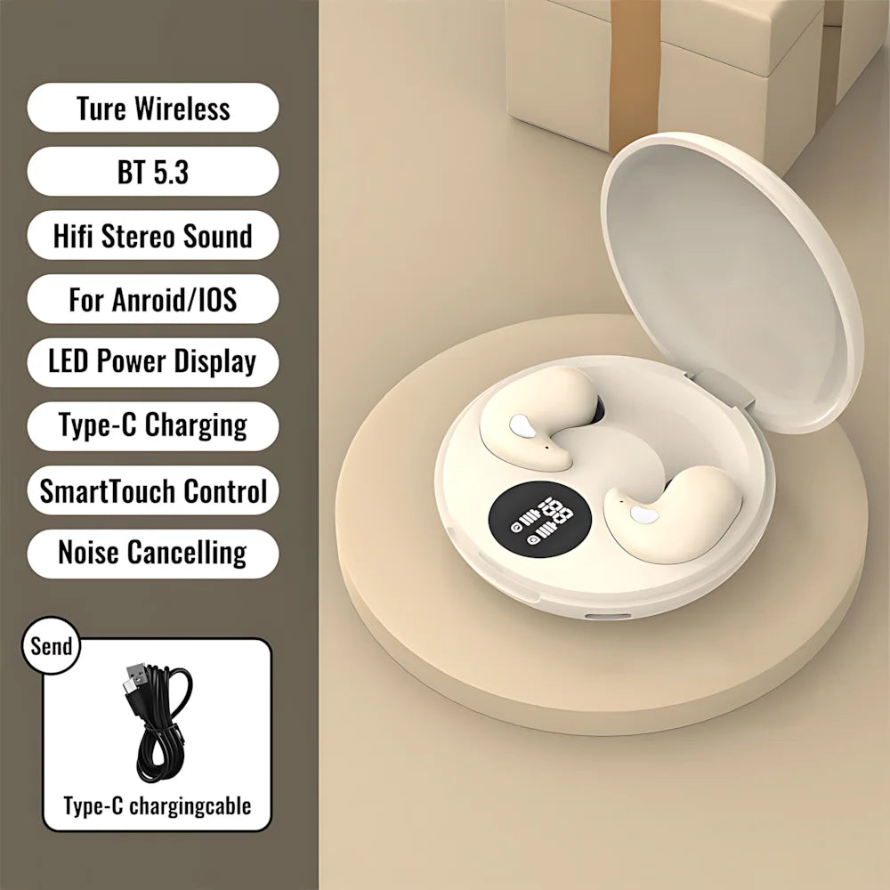 B13 Bluetooth Sleep Earphones Wireless Headset 5.3 With Comfortable Wearing Touch Control Headphone Earbuds For All Mobile Phone