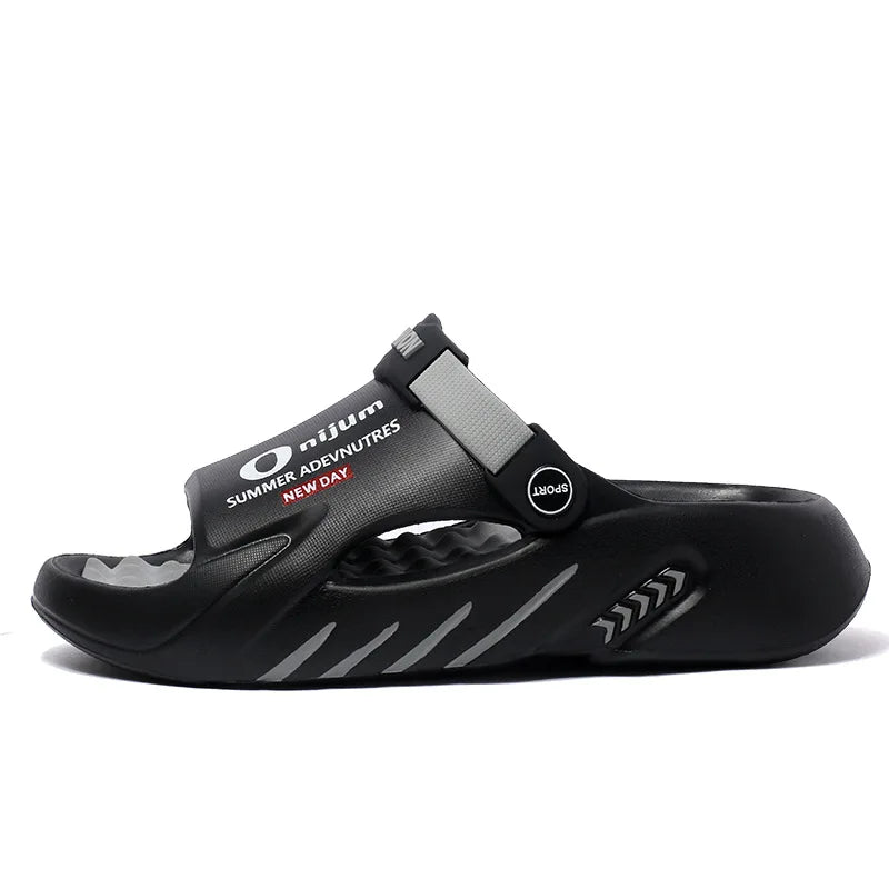 Comwarm New Thick Sole Men Sandals Indoor Outdoor Men Massage Slippers Casual Beach Slides Fashion Men's Sport Slippers Big Size