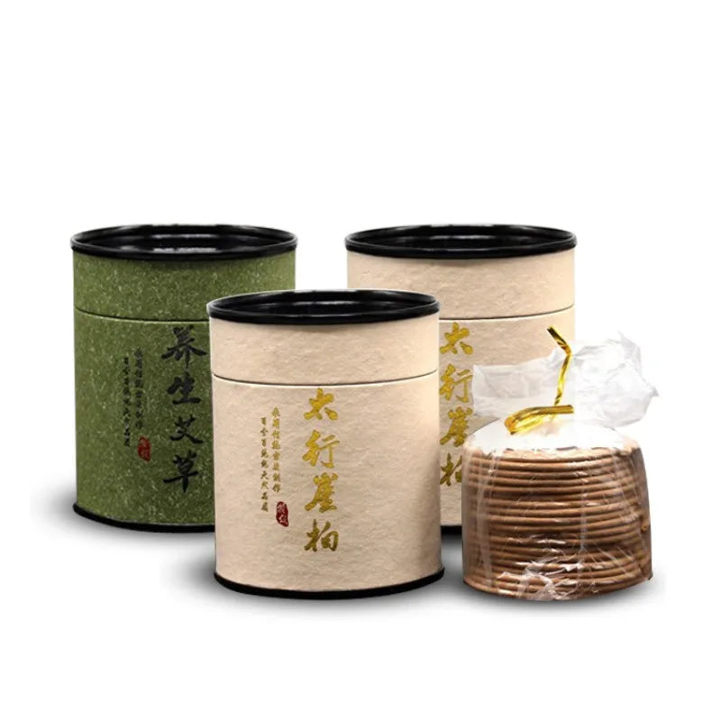 لفائف البخور الطبيعية تحترق لمدة أربع ساعات. تُستخدم لفائف بخور خشب الصندل والعود في بخور الصحة والعافية المنزلي.