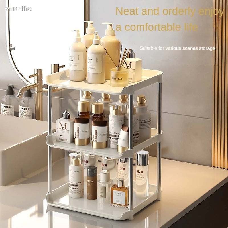 Bathroom Storage Rack Multi-Functional Washstand Desktop Cosmetics Floor Shoe Rack Pet Light Luxury Bathroom Organizing Rack