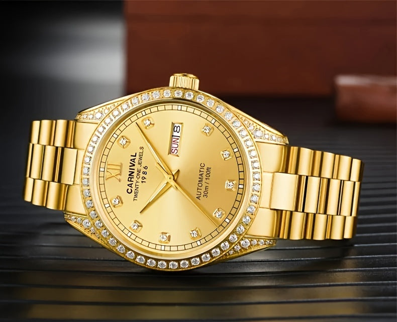 Fiesta watches, men's mechanical watches, Japanese movements, trendy authentic men's watches, hollowed-out watches, holiday gifts