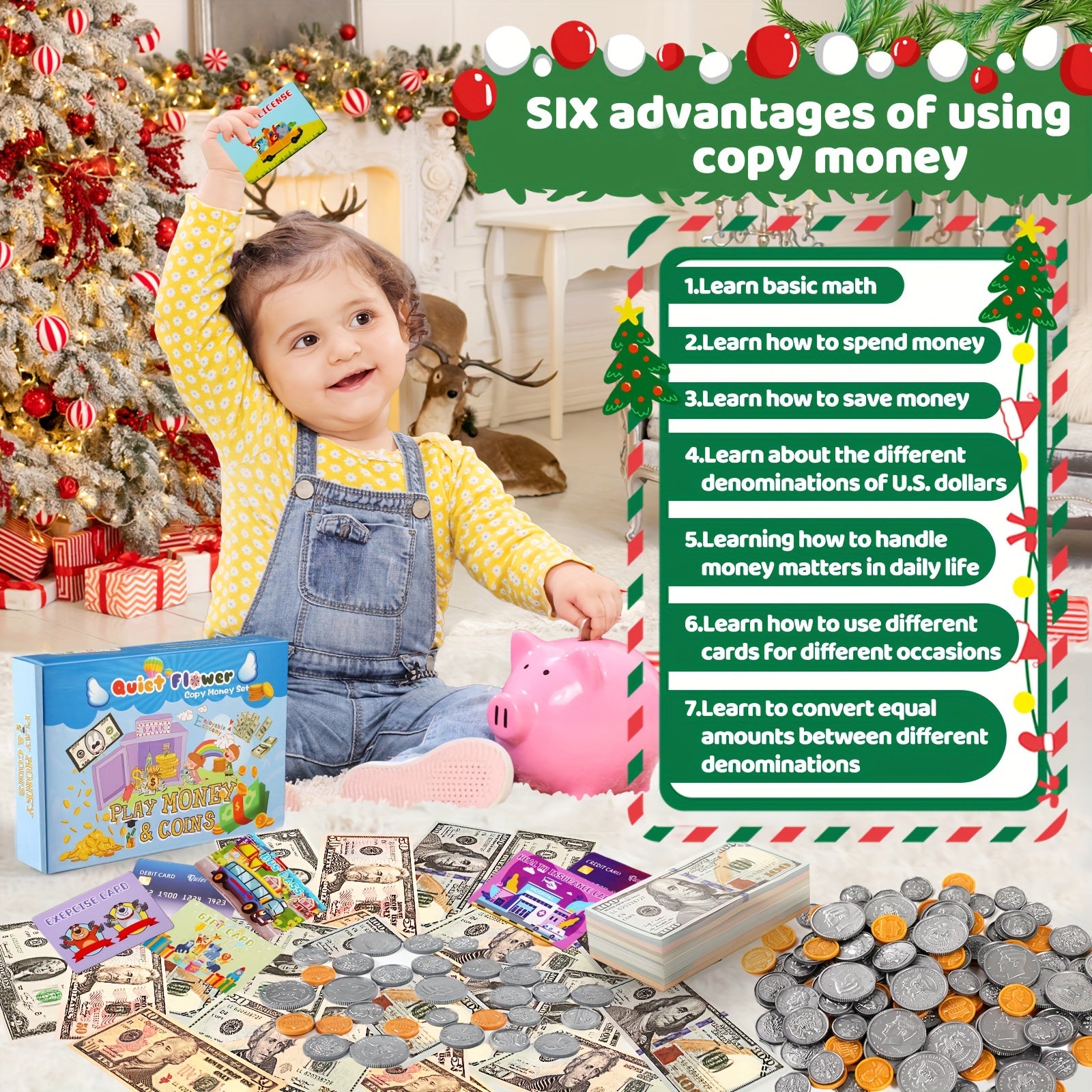 248pcs Play Fake Props, Learning Education Toys for Kids to Learn, Teaching Counting Resources Activity for Classroom, Develops Early Math Skills Toys Gift for Age 3 4 5 6 7 8+ Year Old