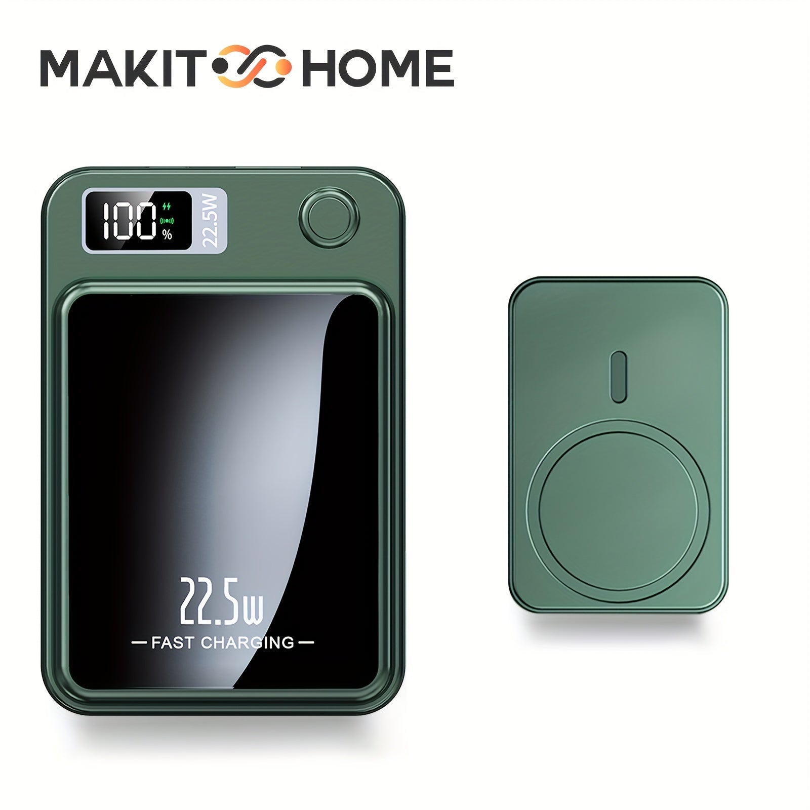 5000mAh/10000mAh High-Speed Magnetic Wireless Power Bank - Portable Charger with LED Display, 22.5W Safe Charging, Wide Compatibility, for iPhone 15 Pro/14 Max/13/12, for Android Phones, Compact And Portable, Stylish Design,