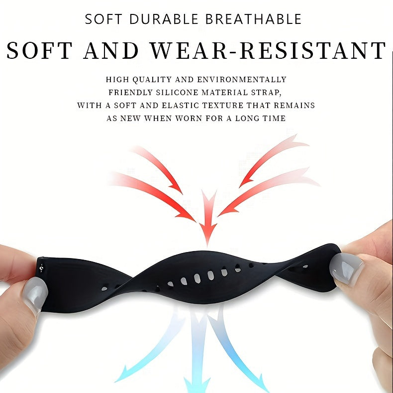 Wrist Watches Silicone Strap Stainless Steel Dial Watches Perfect Gifts For Women Men