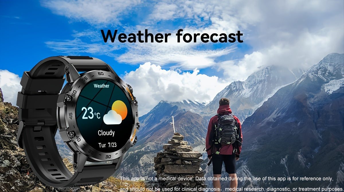 ساعة LIGE HD الذكية - ساعات يد أنيقة للنساء والرجال، مزودة بمكالمة لاسلكية، وشاشة عالية الدقة مقاس 1.39 بوصة، وأوضاع رياضية متعددة، وتنبيهات معلومات، وتذكيرات بالنشاط، وتحكم بالموسيقى، وعداد خطوات رياضي، ومراقب لمعدل ضربات القلب.