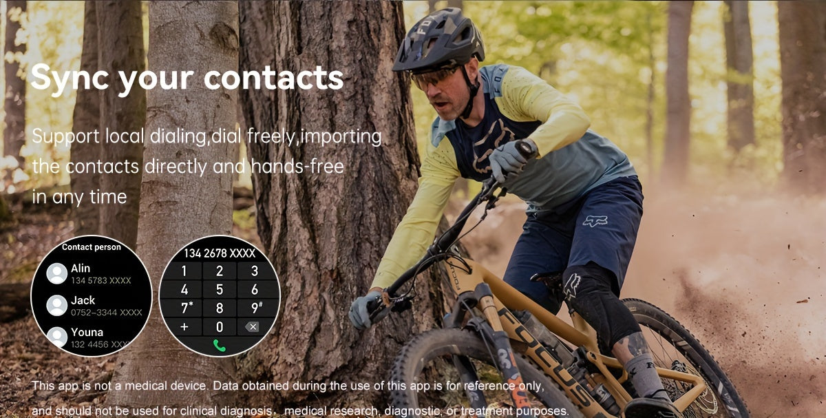 ساعة LIGE HD الذكية - ساعات يد أنيقة للنساء والرجال، مزودة بمكالمة لاسلكية، وشاشة عالية الدقة مقاس 1.39 بوصة، وأوضاع رياضية متعددة، وتنبيهات معلومات، وتذكيرات بالنشاط، وتحكم بالموسيقى، وعداد خطوات رياضي، ومراقب لمعدل ضربات القلب.