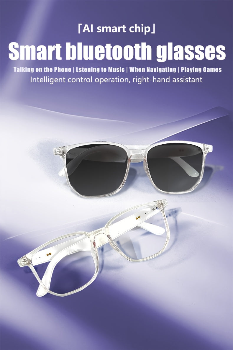 [New Smart Glasses] Smart Glasses: New Photo-taking Outdoor Sports | Music And Calls, Lightweight, Remote Control Photography, Built-in Microphone And Speaker, Noise Reduction, Touch And AI Voice Assistant, Compatible With IP