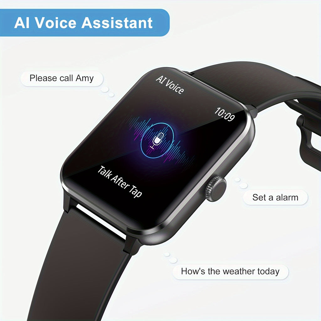 Smart Watch (Answer/Make Call), 1.85" Smart Watches for Men Women Waterproof, 100+ Sport Modes, Fitness Activity Tracker, Health Sleep Monitor, Pedometer, Smartwatch for Android iOS