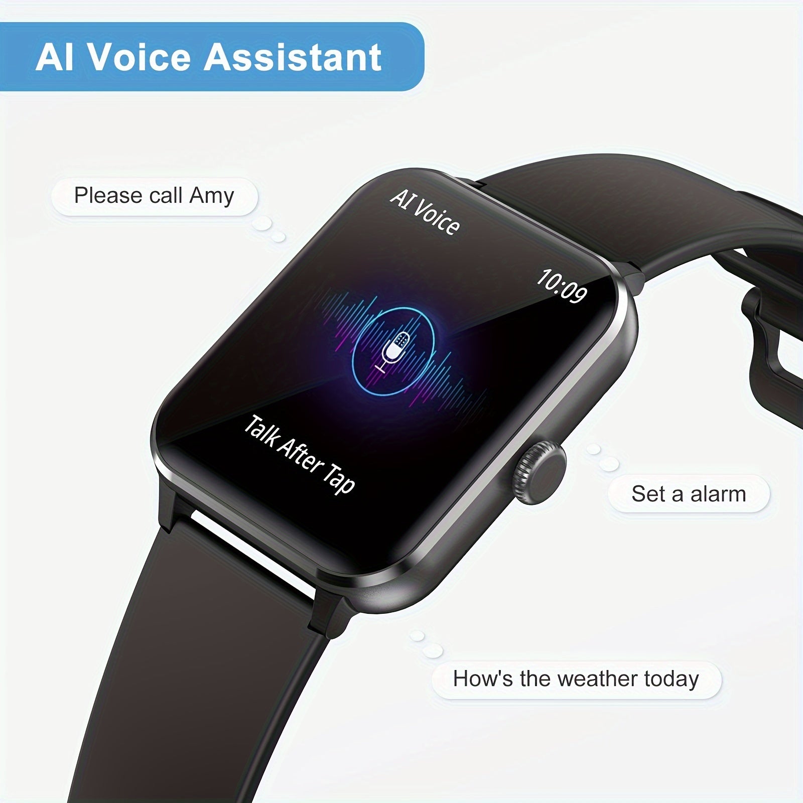 Smart Watch (Answer/Make Call), 1.85" Smart Watches for Men Women Waterproof, 100+ Sport Modes, Fitness Activity Tracker, Health Sleep Monitor, Pedometer, Smartwatch for Android iOS