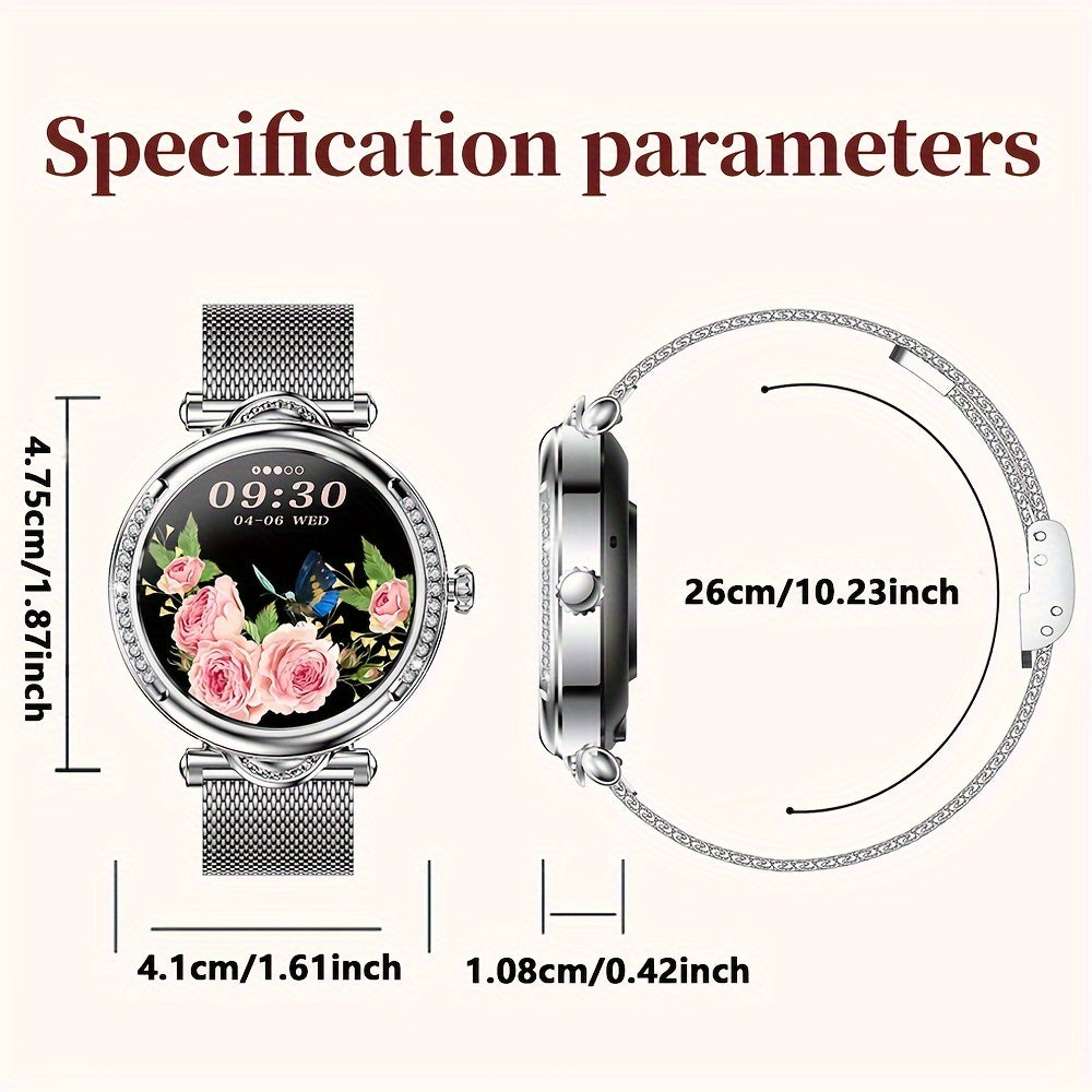 2024 New Wireless Call Smart Watch, 1.27inch Full Touch Screen, Pedometer, Mileage, 100+ Exercise Modes, Weather, Music Control, Remote Photo Taking, Message Alerts, Breathing Exercise, Stopwatch, Timer, Alarm Clock, Fashiona