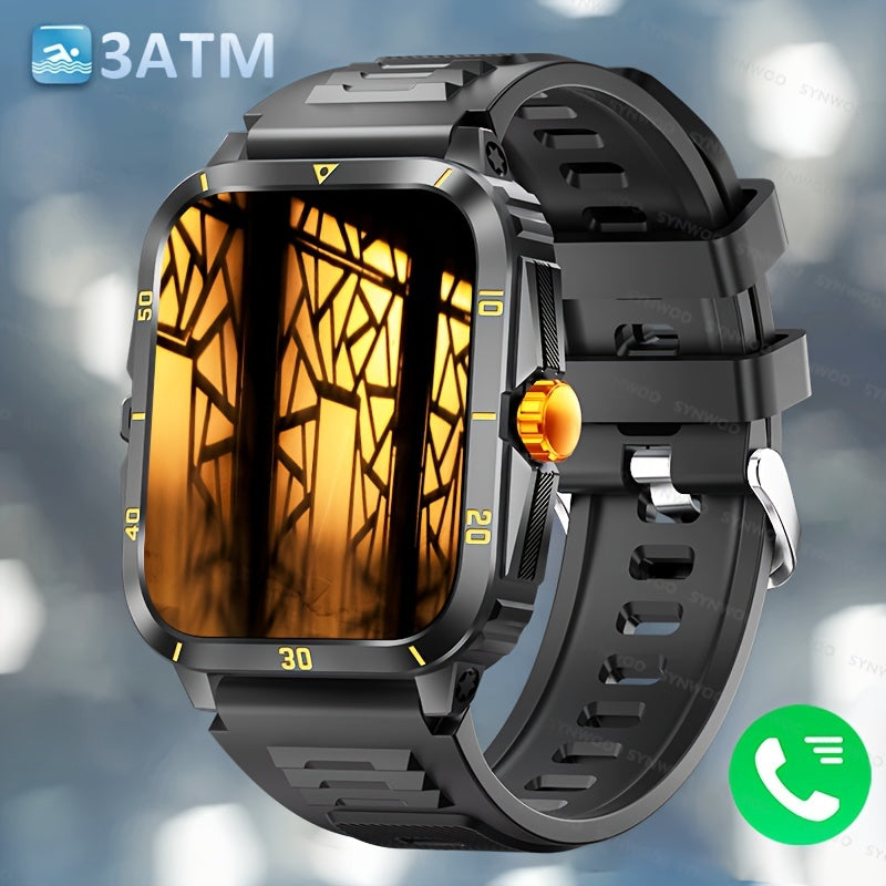 Stylish Multi-Function Smart Watch - Wrist Watches with 1.96" HD Display, 3ATM Waterproof, Wireless Call, Multi Sports Modes, Period Reminder, Weather Forecast, Sleep Monitoring, Sports Pedometer for Android and IOS Devices