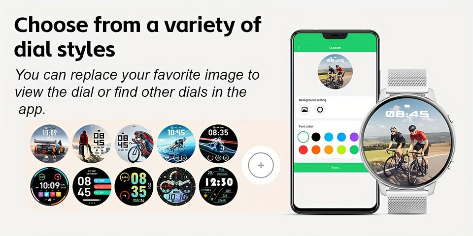 ساعات ذكية للنساء، الرد على المكالمات/إجراؤها، ساعة ذكية مقاس 1.39 بوصة، وضع رياضي لأكثر من 120 خطوة، عداد خطوات، لأجهزة أندرويد وiOS، هدية مثالية للعطلات، لعيد القديس باتريك، الموسم الدراسي، عيد البنات