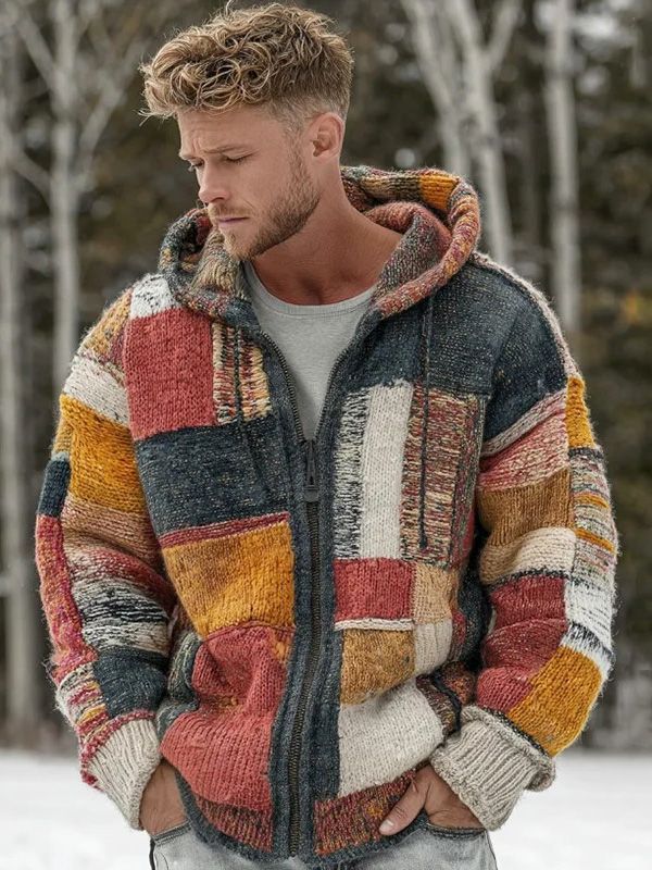 Christmas 3D Digital-Print Casual Zip-Up Hoodie